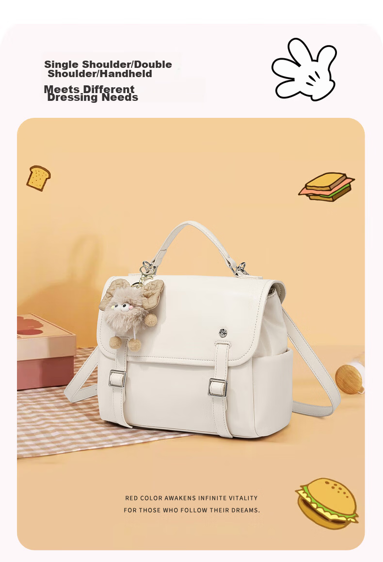 Disney Women's Backpack 2026 New Small Niche Multifunctional Large Capacity Commuter Bag Birthday Gift for Girls 4