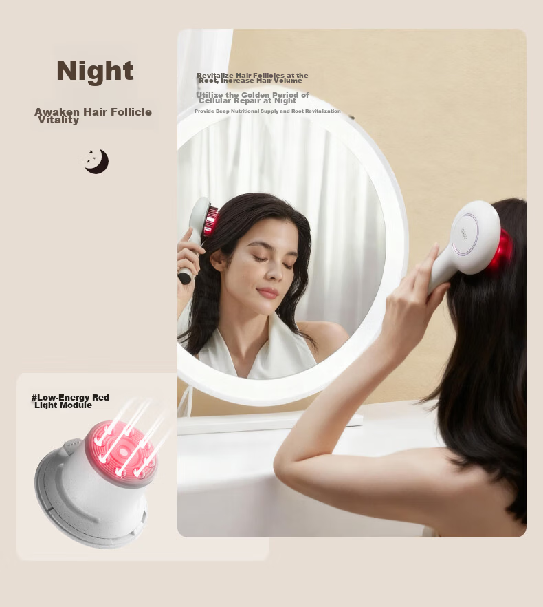 Breo Yanruyi Gift Box Scalp5max Massage Comb & Beauty Device Red Light Hair Care Scalp Nourishing Head Massager Birthday Gift for Mom Wife Girlfriend 13