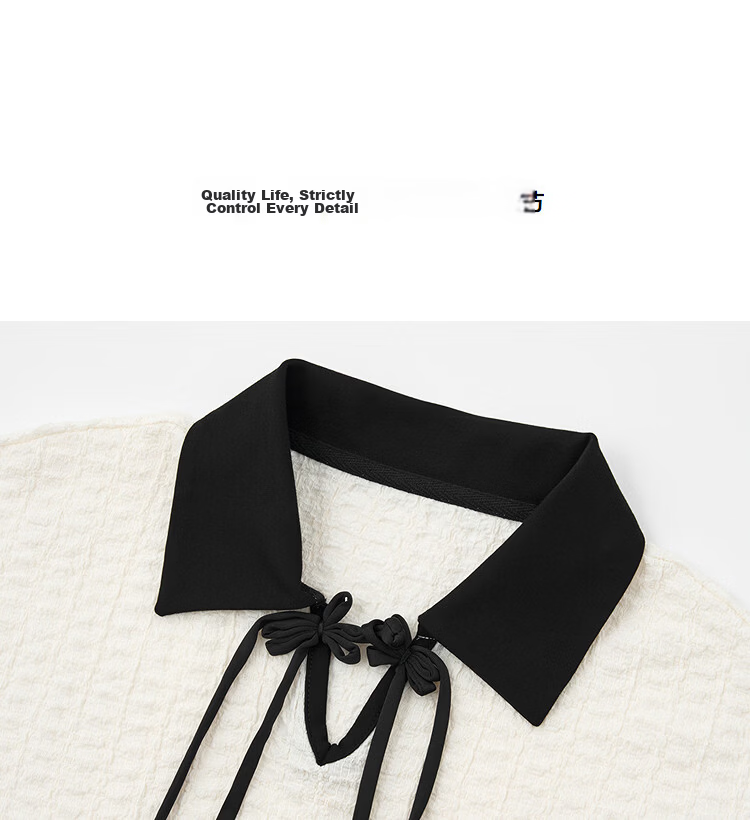 Demana "Cloud Bubble" Summer National Style New Chinese Color-Block Collar Drawstring Raglan Slim Fit T-Shirt for Women Premium Feel 12