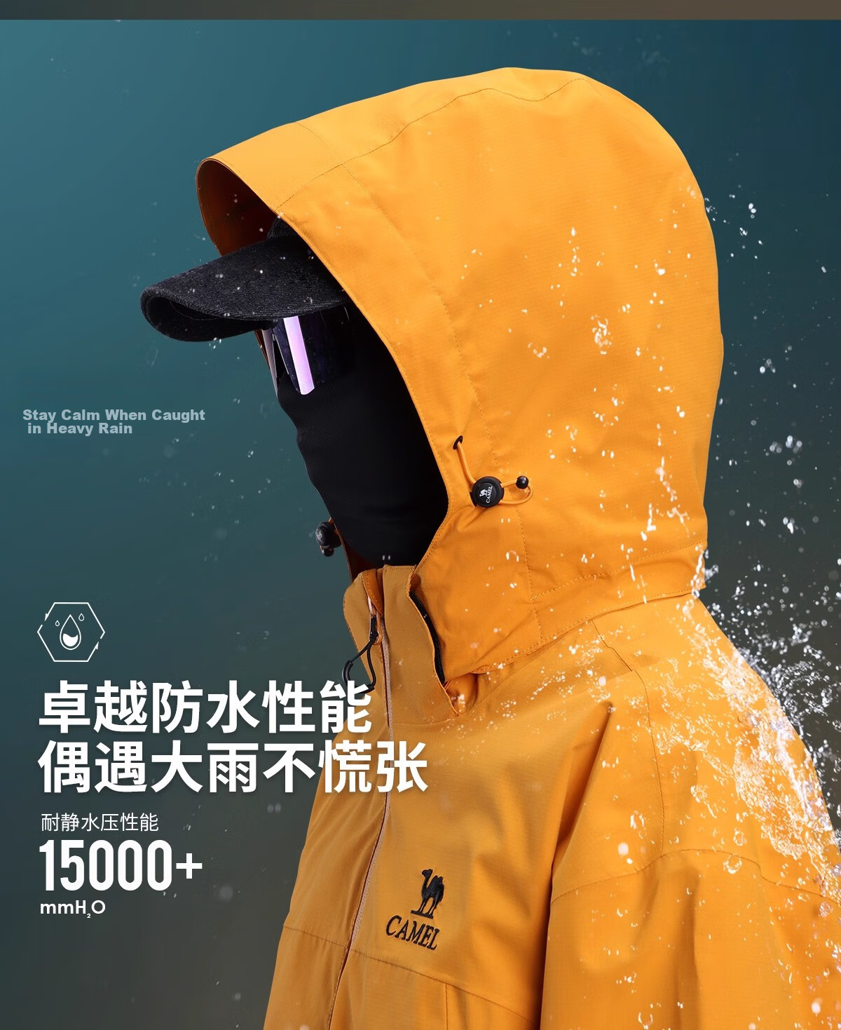 CAMEL Women's Short Outdoor Jacket 3-in-1 Fleece Liner Water-Resistant Windproof Coat 11