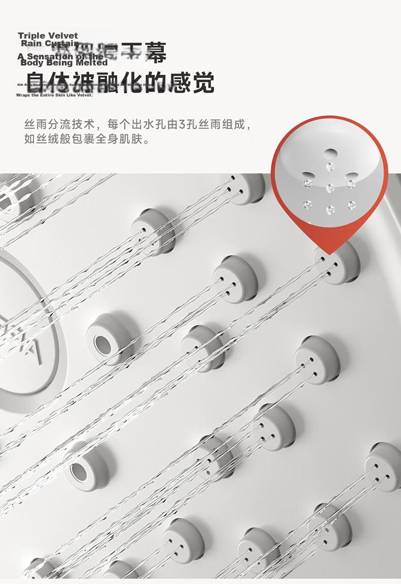 ARROW Shower Head Rainfall Bathroom Cedar Gray High Pressure Large Shower Head AE58144SPG 12