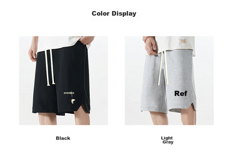 Cotton Casual Men's Summer Shorts Loose Fit Plus Size Five-Point Pants Gray 67; M 16