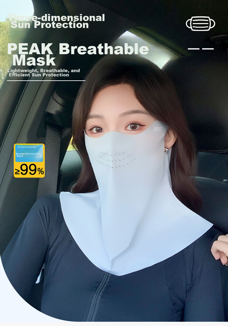 Peak Sun Protection Face Mask Hooded Ear-Hanging Outdoor Fishing Cycling Windproof Breathable UV Protection Eye Neck Face Bikini 1