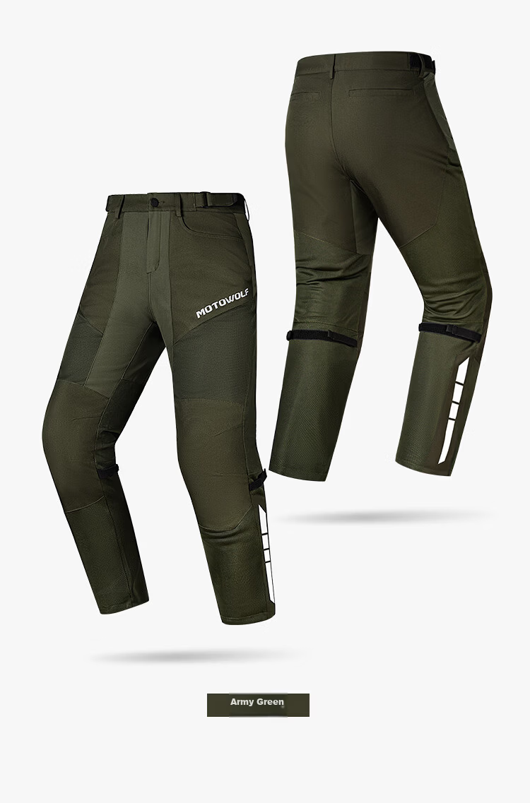 MOTOWOLF Motorcycle Riding Pants Professional Riding Gear Breathable CE Level Protective Motorcycle Casual Pants Summer Unisex 17