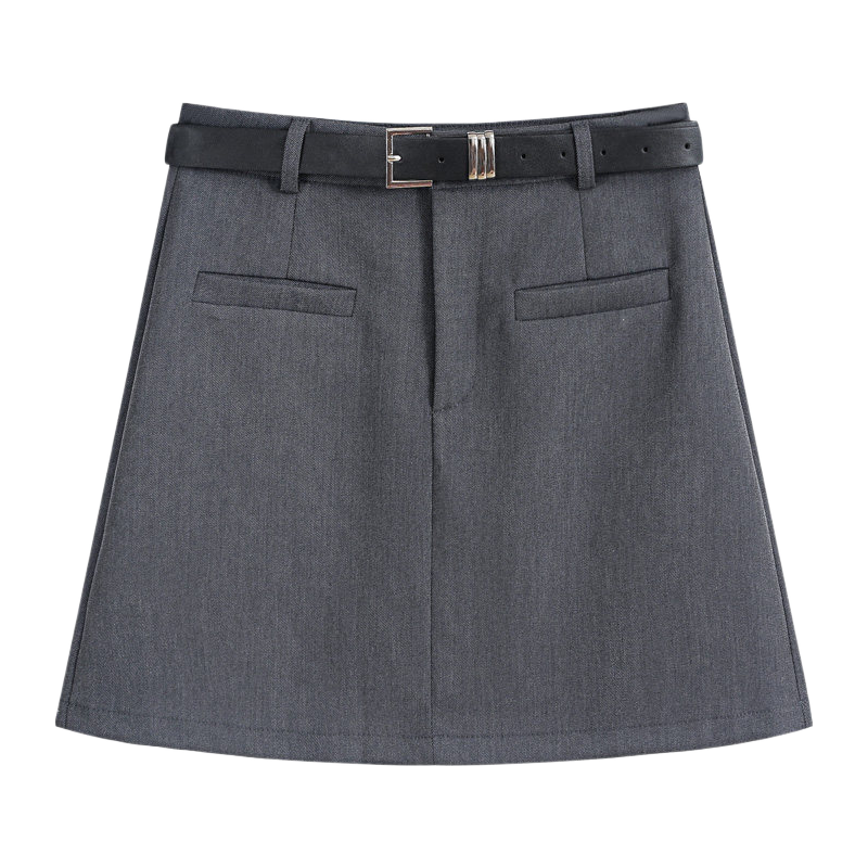 Langsha Women's Summer Suit Skirt 2026 New High-Waist Slim Fit Pencil Mini Skirt Petite Anti-Exposure A-Line Skirt