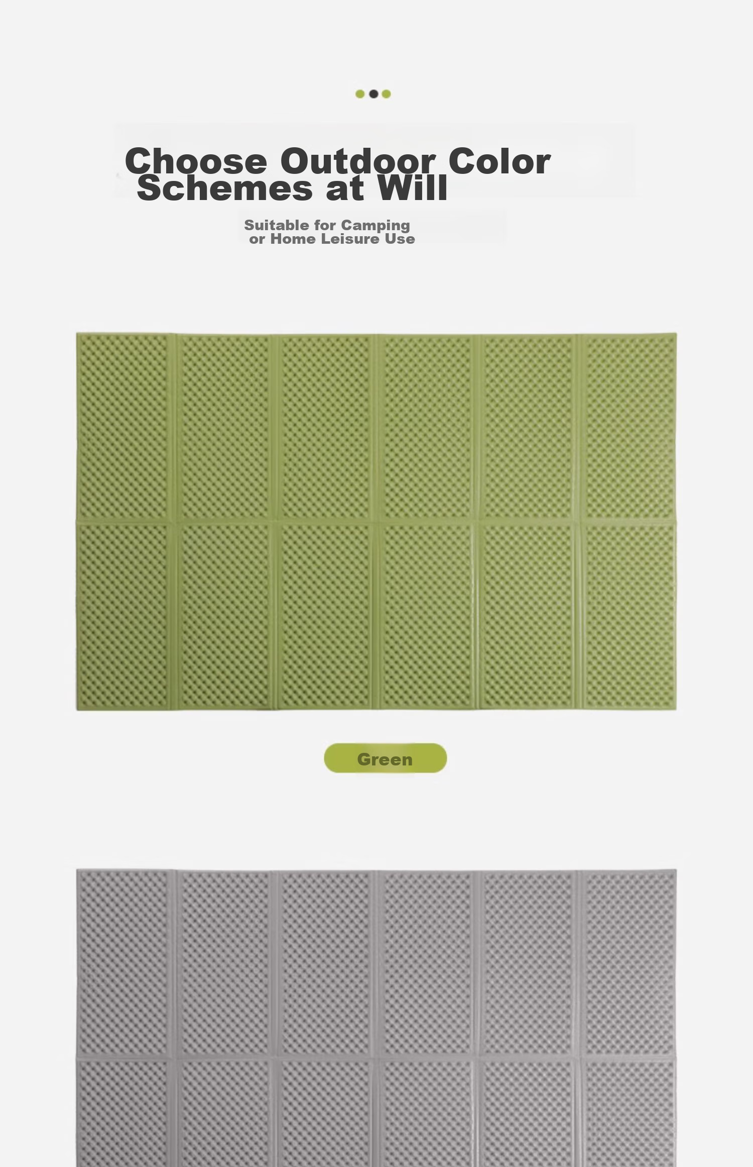 CAMEL Outdoor Moisture-Proof Mat, Tent Ground Pad, Camping Seat Cushion, Student Nap Mat, Foldable Egg Tray Mat, Silver Floor Mat 11