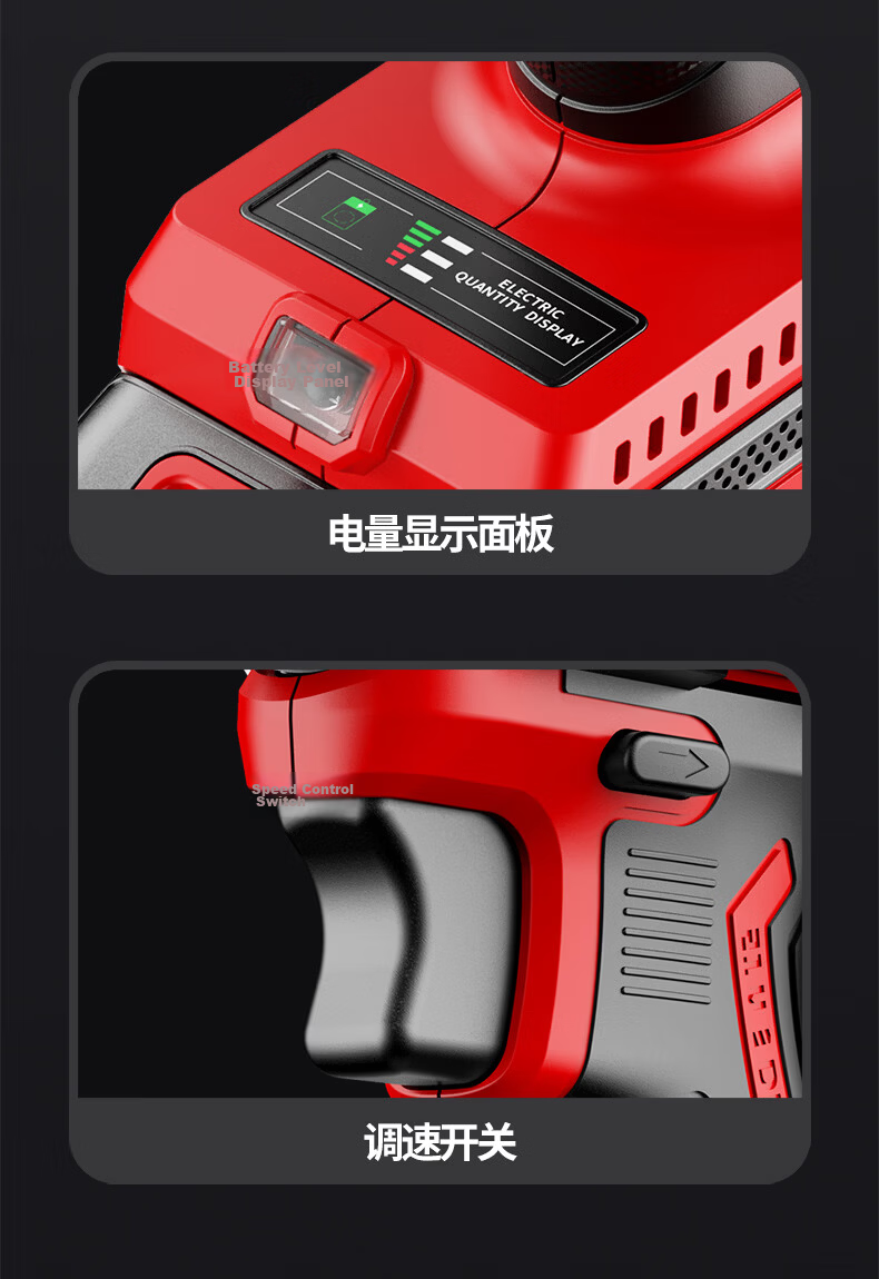 Delixi Electric Brushless Cordless Lithium Drill Rechargeable Household Electric Drill Electric Screwdriver Multifunctional Power Drill 16.8V 33