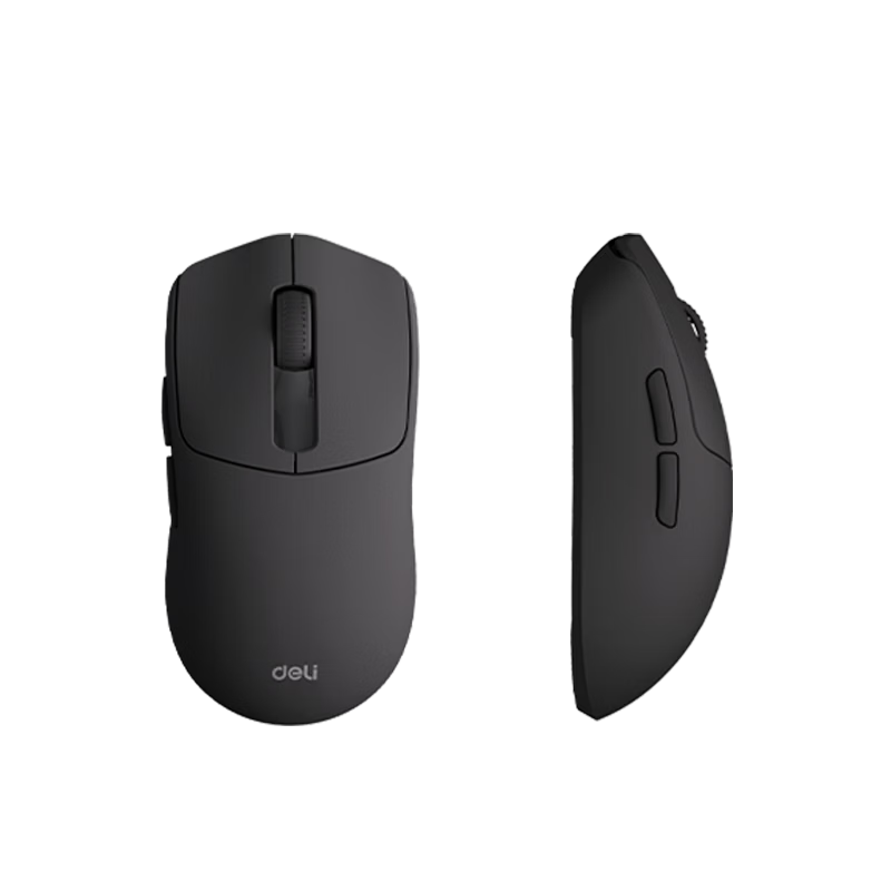 Deli Wireless Mouse Rechargeable Lightweight Ergonomic Portable Office Mouse for Laptop Desktop All-in-One 10000DPI Black LN30