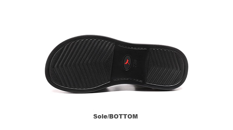 Red Dragonfly Women's Leather Velcro Sandals Thick Sole Soft Sole Lightweight Outdoor Casual Beach Shoes WTK264871 Black 39 16