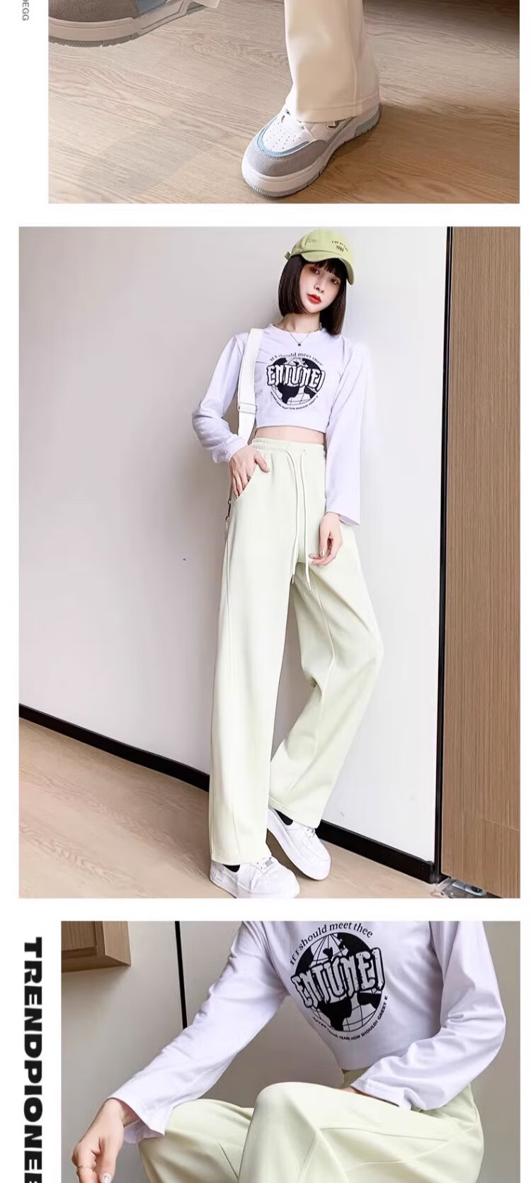 Jeanswest Women's Casual Flared Dress Pants Black L Spring Summer Office Formal Trousers 7