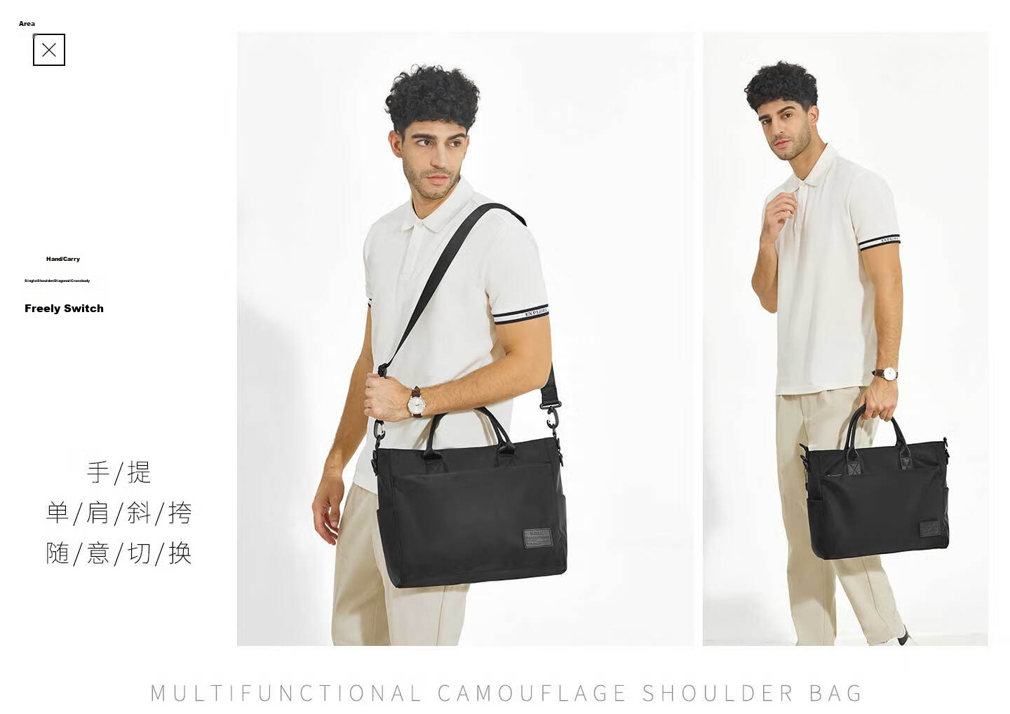 BJIAX Business Briefcase Men Large Capacity Shoulder Bag Korean Style Meeting Fashion 14-inch Laptop Bag Gift 9