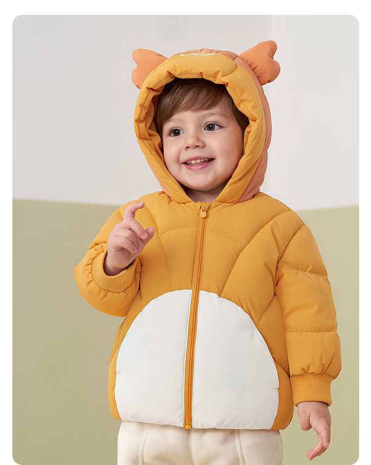 BALABALA Kids Down Jacket Boys Girls Winter 2025 New Thickened Puff Down Coat Baby Warm Clothes 37