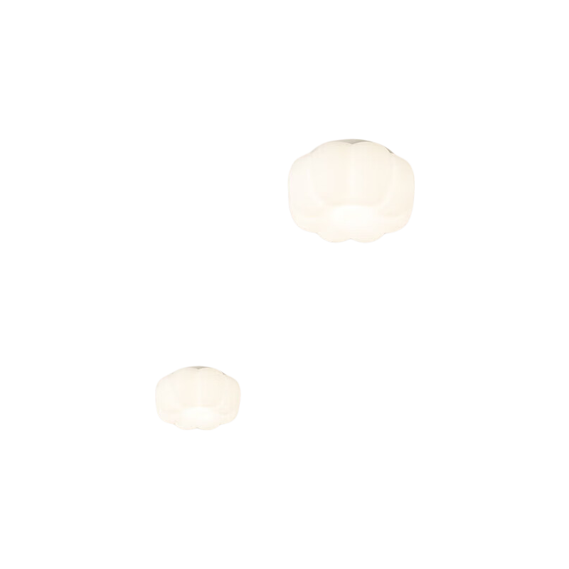 NVC Simple Cream-Style Entrance Light, Study Room Floral Pattern Ceiling Light, Hallway Light, 12 Watts