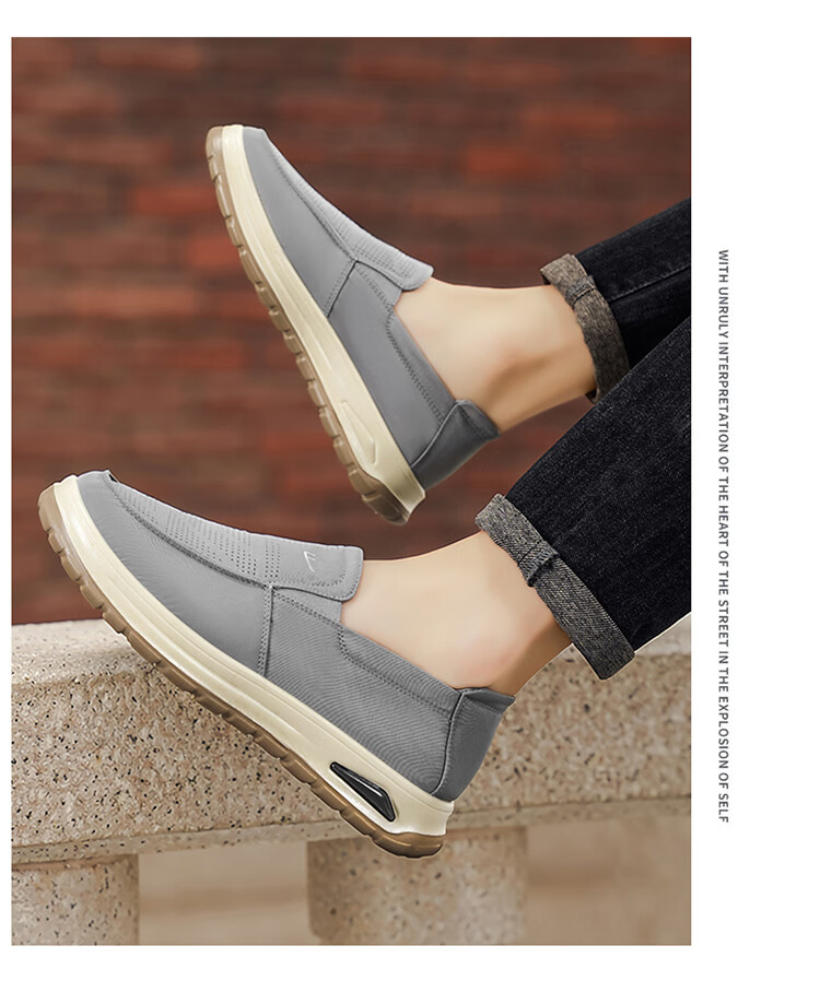 Warrior Official Slip-On Men's Shoes Summer 2026 New Breathable Mesh Dad Old Beijing Cloth Shoes Khaki Size 39 7