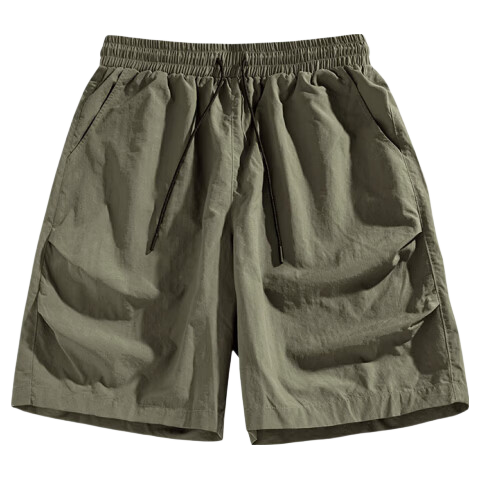 MINISO Men's Shorts, 2026 New American Trendy Brand Cargo Pants, Summer Outdoor Functional Style Loose Mid-Length Shorts, Dark Gray, Size L
