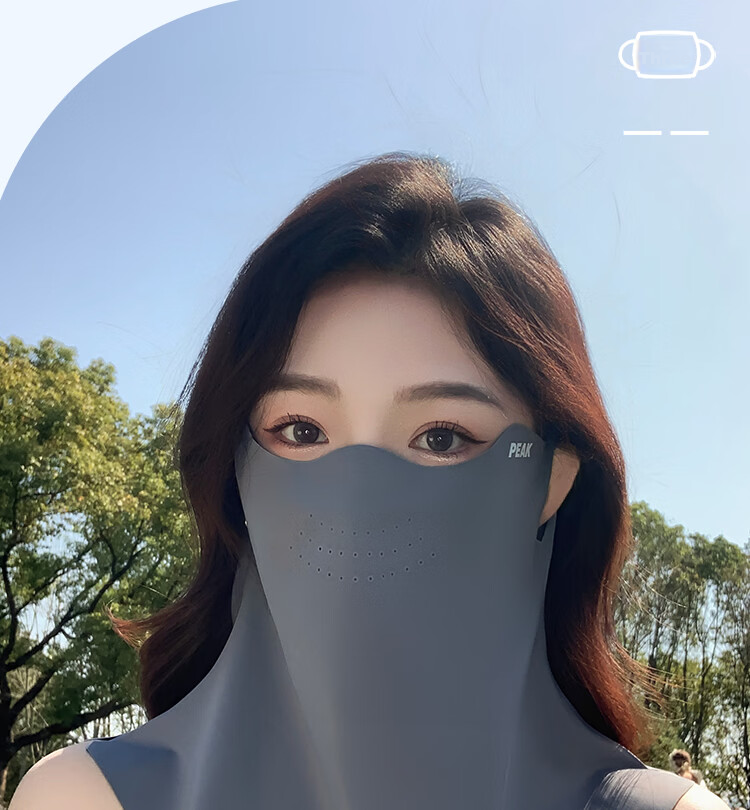 Peak Sun Protection Face Mask Hooded Ear-Hanging Outdoor Fishing Cycling Windproof Breathable UV Protection Eye Neck Face Bikini 7