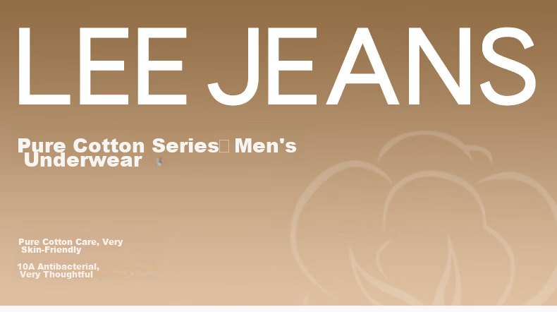 Lee Men's Underwear Xinjiang Cotton Pure Cotton Sweat-Absorbent 10A Antibacterial Summer Deodorant Breathable Plus Size Boxer Shorts 1