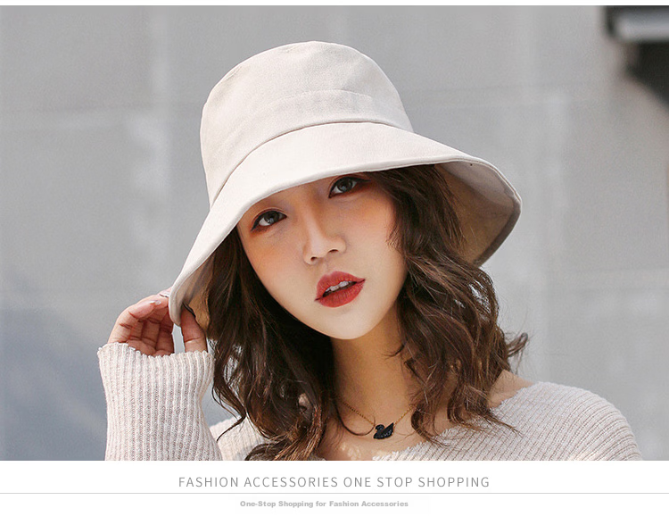 GLO-STORY Women's Sunshade Hat Thin Mesh Breathable Sun Protection Fisherman Hat Korean Style Casual Foldable UV Protection Bucket Hat 11