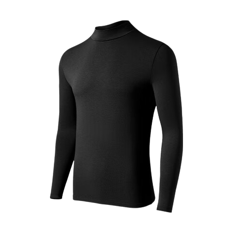 MiiOW Men's Thermal Underwear Thin Base Layer 7A Antibacterial German Velvet Modal Thermal Shirt Autumn Shirt for Men