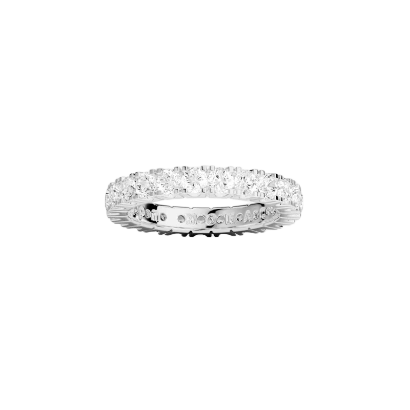 APM Monaco Pave Set Couple Rings Luxury Elegant Gift for Girlfriend Wife Birthday Qixi Valentine's Day
