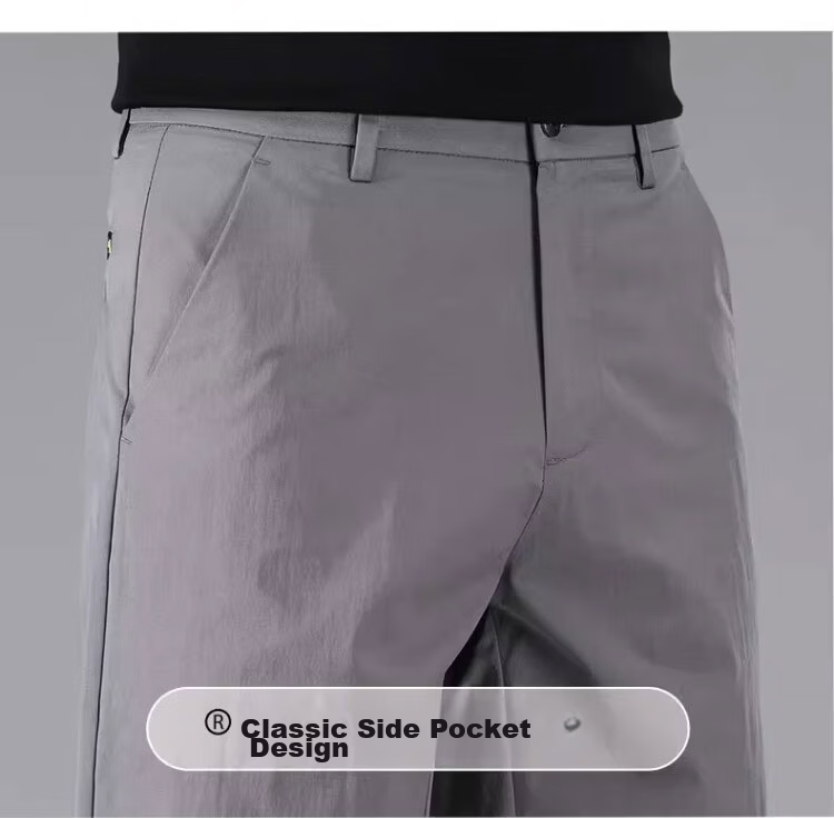 Playboy Ice Silk Men's Five-Point Shorts Summer Thin Breathable Quick-Dry New Business Casual Versatile Mid-Length Pants Trend 22