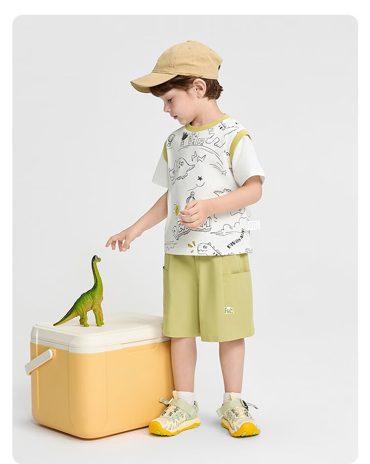Balabala【balaOne】Kids Short Sleeve Set Boys and Girls 2-Piece Summer 2026 Quick-Dry Sun Protection 38