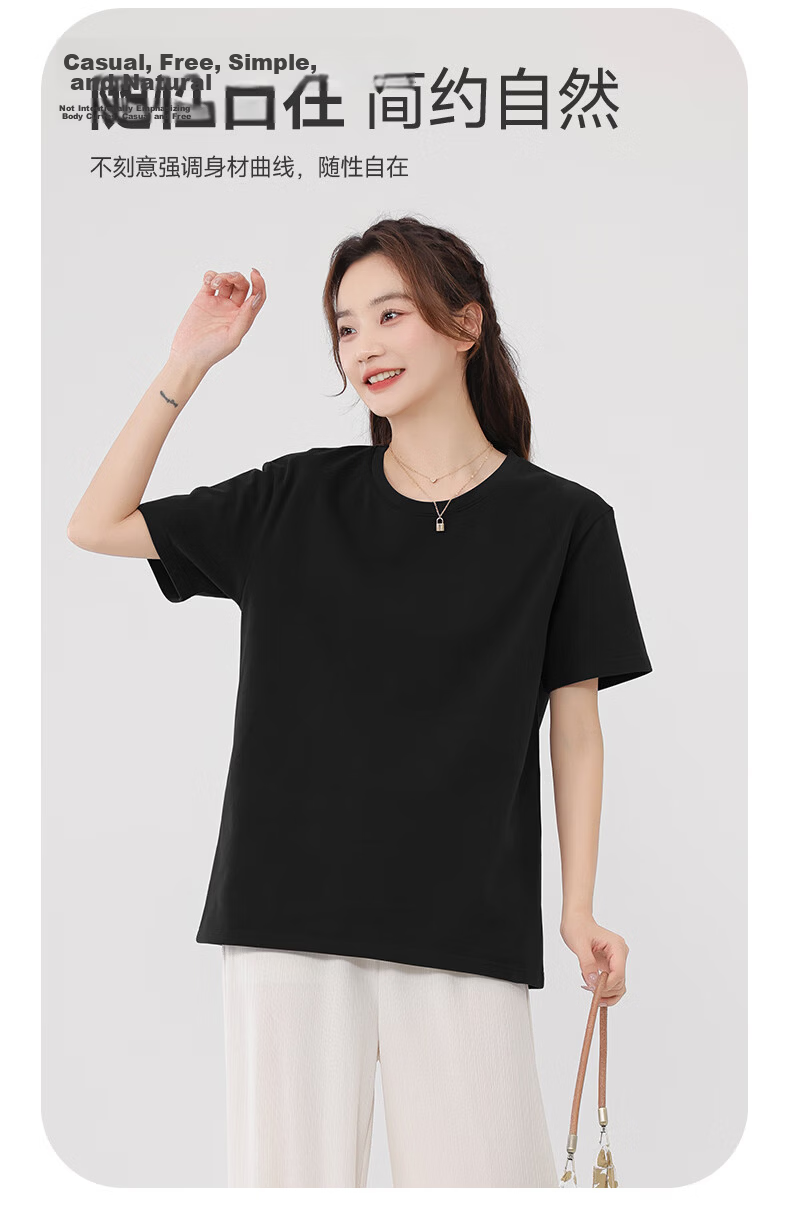 Warrior Women's 2026 Summer New Cotton Short Sleeve T-Shirt Loose Fit Slim Outdoor Breathable Printed Top 9