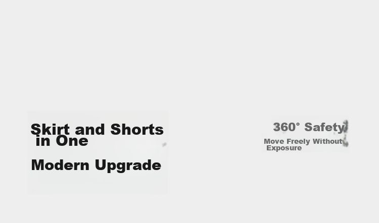 BOSIDENG Summer Casual Slim Pleated Skirt with Built-in Safety Shorts for Women Outdoor Travel Midi Skirt 5