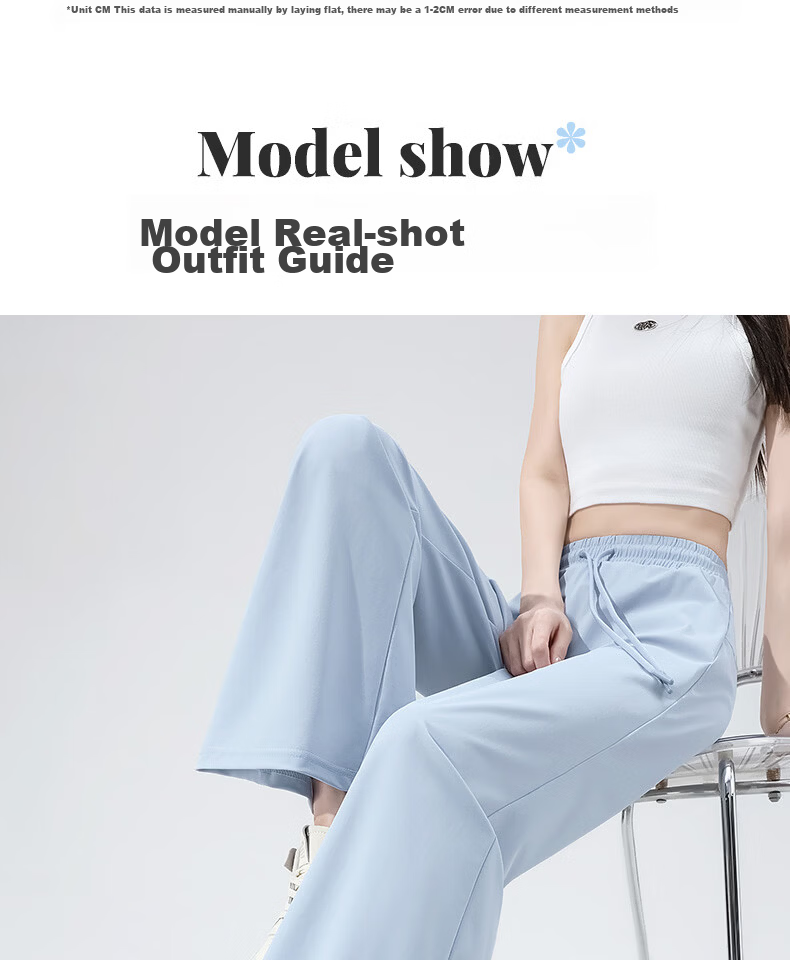 MINISO Women's Black Flared Pants Thin 2026 New Ice Silk Cooling Sun Protection Slim Fit Long Pants for Petite Summer 12