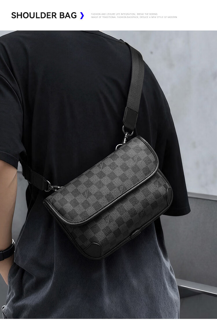 Mark Fairwhale Luxury High-End Crossbody Shoulder Bag Men's Commuter Backpack Chest Bag Portable Small Phone Bag Small Shoulder Bag 3
