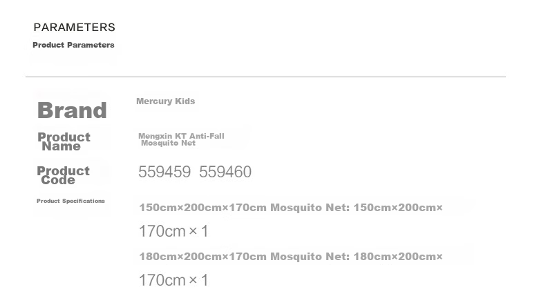 MERCURY Kids Cute Heart KT Baby Anti-Fall Mosquito Net 1.8x2m Home Use 180cm×200cm×170cm Thickened Frame 17