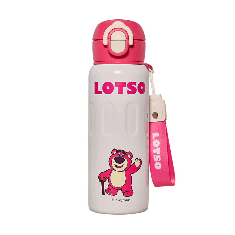 Disney Insulated Kids Double Drinking Cup 316 Stainless Steel Large Capacity Water Bottle with Straw Portable Red for Boys and Girls Students
