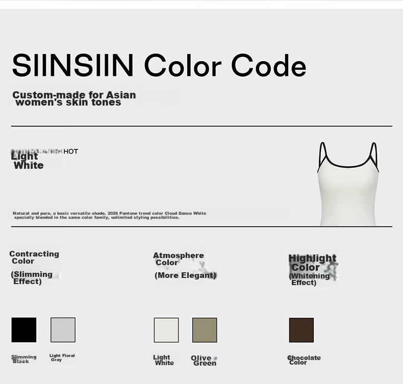 SIINSIIN Women's Strap One-Piece Vest with Chest Pad, Large U Back, Summer Inner Wear, Backless Top, 2026 New Style 13