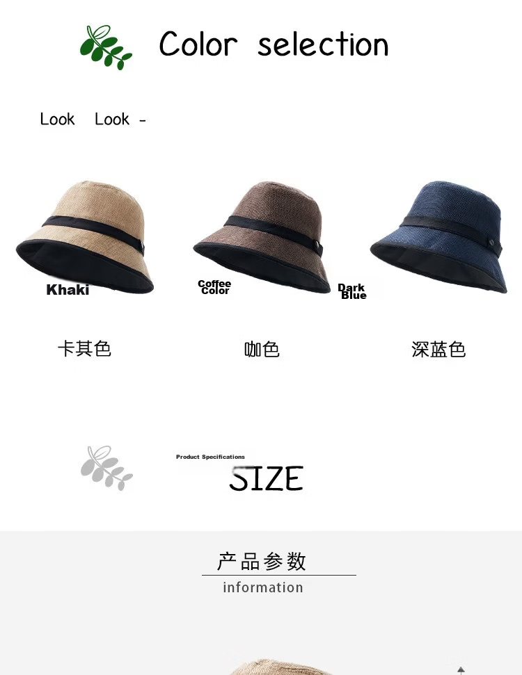 Lagur Japanese Linen Feel UPF100+ Sun Protection Breathable Summer Sun Hat Fisherman Hat New Coffee Color 4