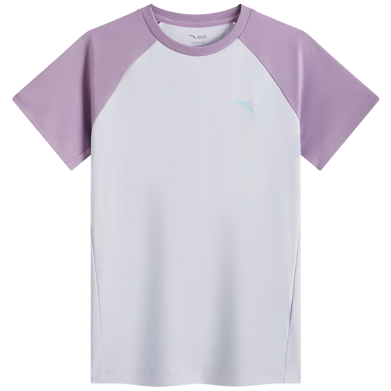 Anta Kids Quick-Dry Short Sleeve T-Shirt 2026 Summer Breathable Colorblock Sports TA72625109