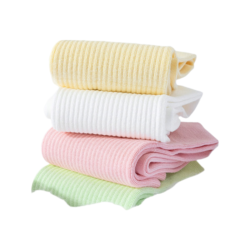 Guxu Disposable Women's Pure Cotton Autumn Mid-Calf Thickened Travel Socks 12 Pairs Wash-Free
