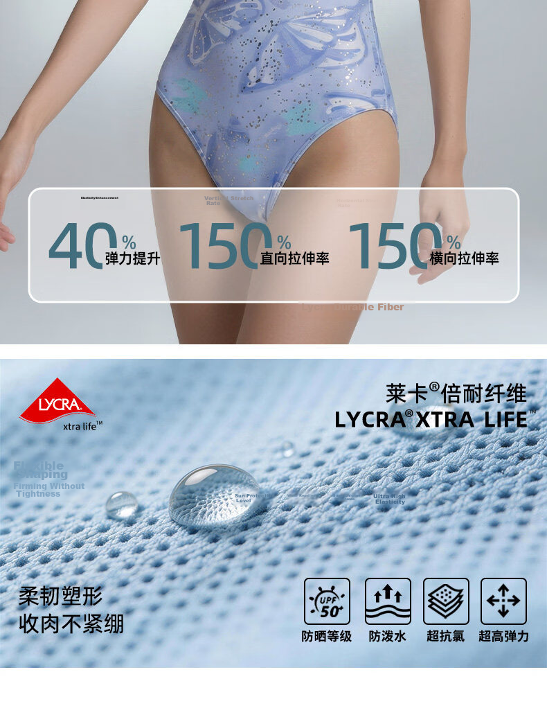 ANTA Women's One-Piece Triangle Professional Swimwear Slimming Chlorine-Resistant Spa Racing Swimsuit 10