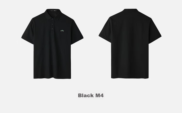 HLA Hailan Home Men's Short Sleeve Polo Shirt 26 Runway Edition Mountain Series Cool Touch Summer Short Sleeve 24