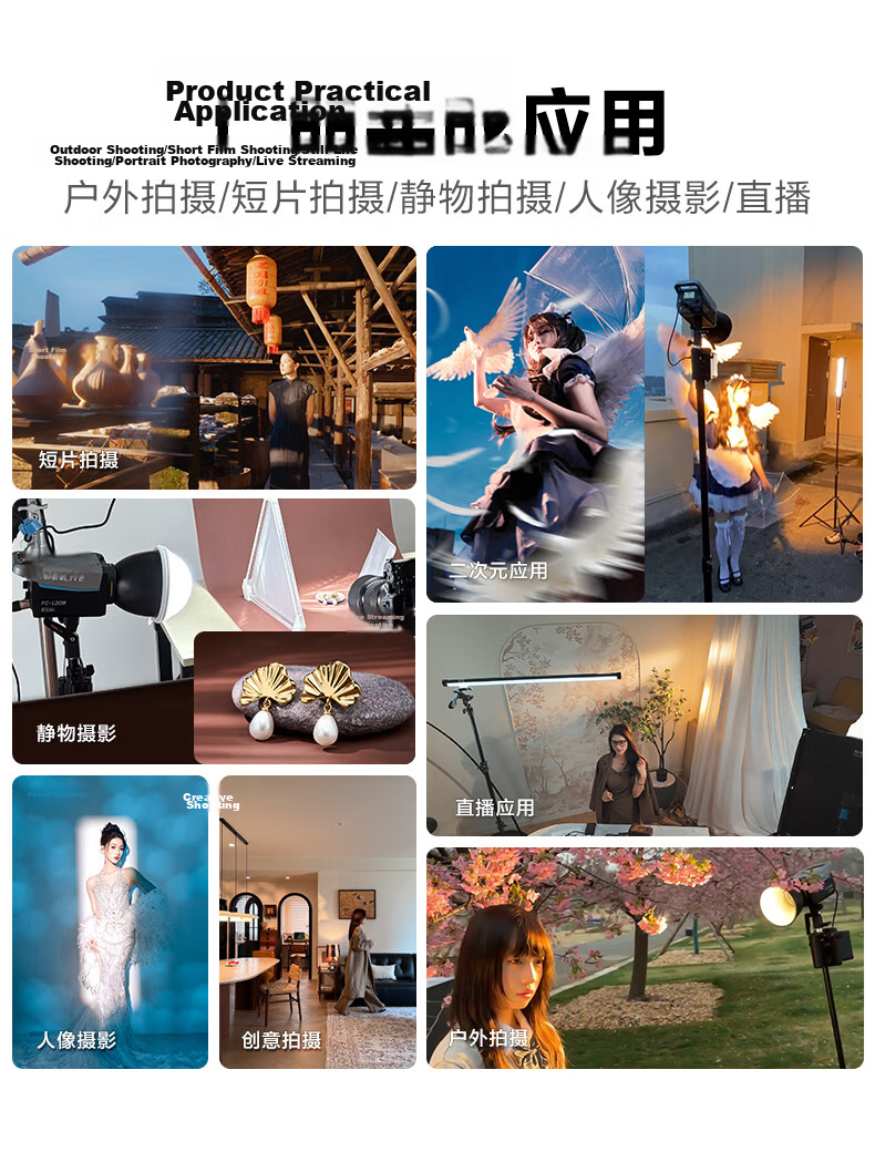 NANLITE FC-120B Bicolor Photography Light Portable LED Fill Light Creative Flat Photo Light Continuous Light for Live Streaming Short Video Interview Portrait 1