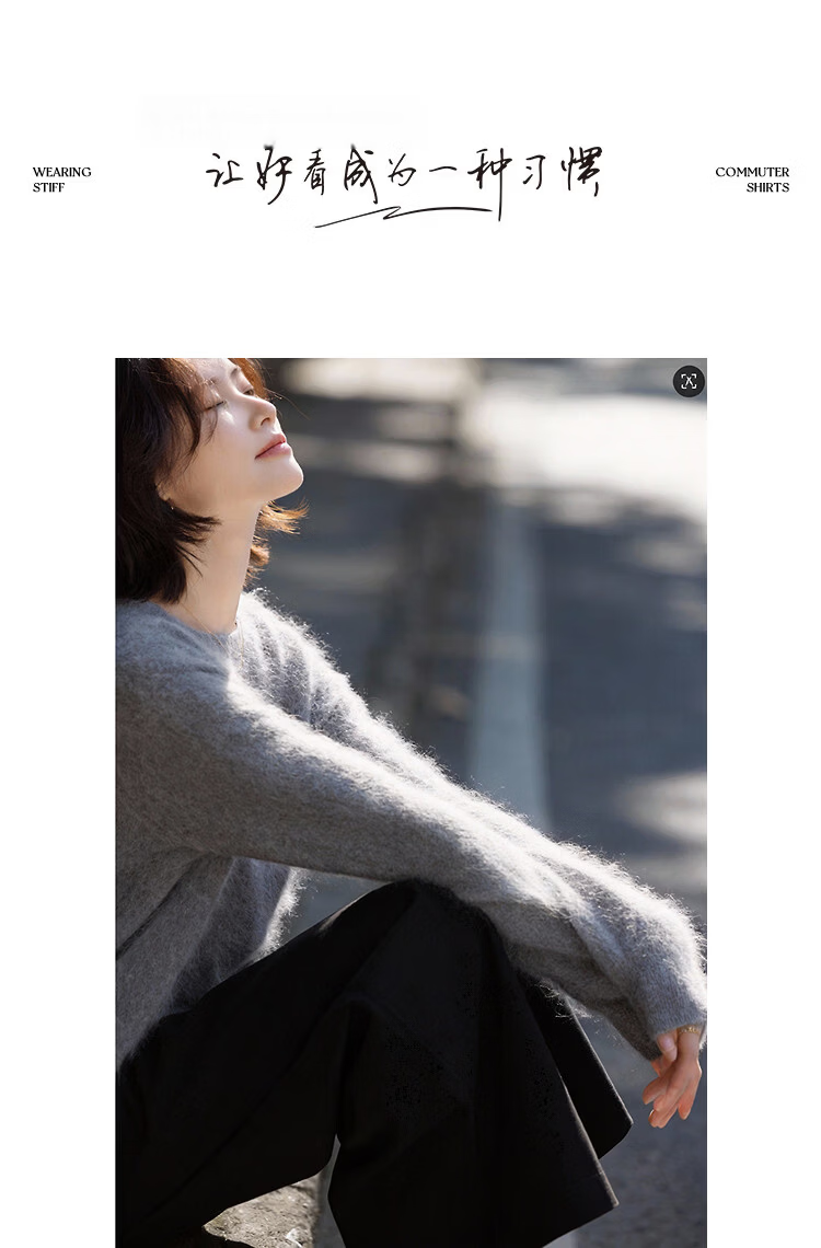 Demana [100% Cashmere] Winter Cloud Soft Warm Shoulder Raglan Loose Slim Cashmere Sweater for Women Premium Feel 13