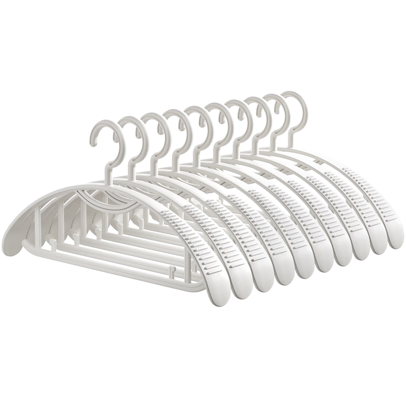 MARYYA Hangers, Seamless Wide Shoulder, Non-Slip, Anti-Angle Bulge, Clothes Hanger, Drying Rack, Adult Home Use, 10 Pieces