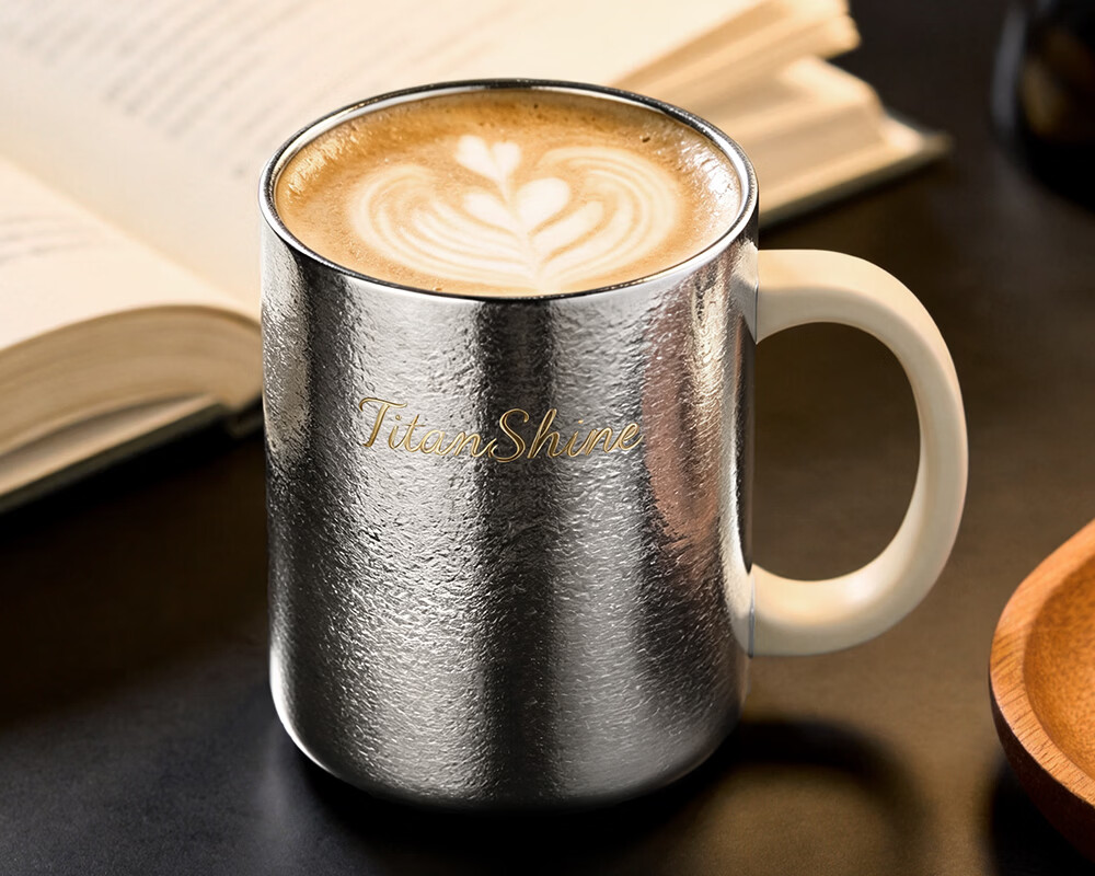 Fuguang Pure Titanium Insulated Mug Unisex High-Value Tea Cup Large Capacity Coffee Water Cup Custom Gift Box Set 9