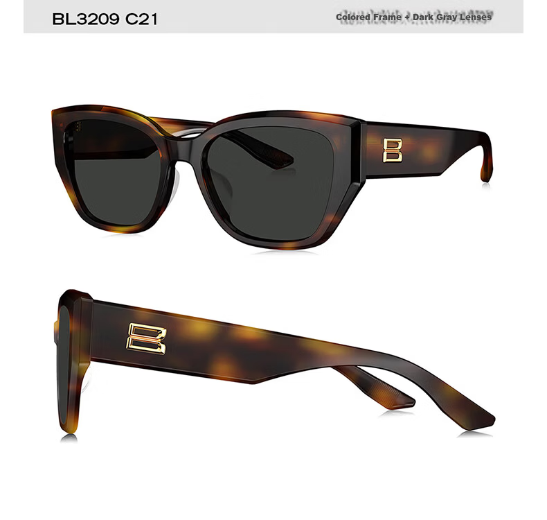 BOLON Bolon Eyewear 26 New Ding Yuxi Cat Eye Trendy Polarized Sunglasses for Women and Men BL3309A13 24
