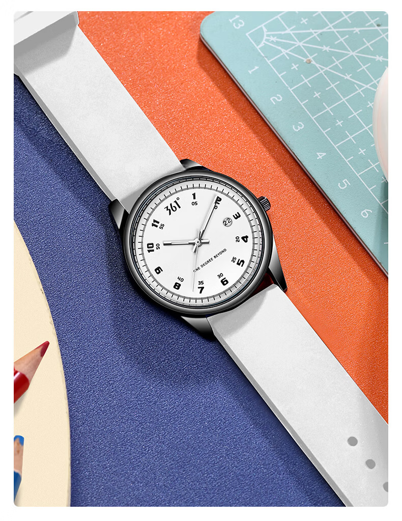 361° Classic Retro Fashion Simple Versatile Campus Sports Style Luminous Waterproof Quartz Watch for CET-4 and CET-6 Final Exams 9