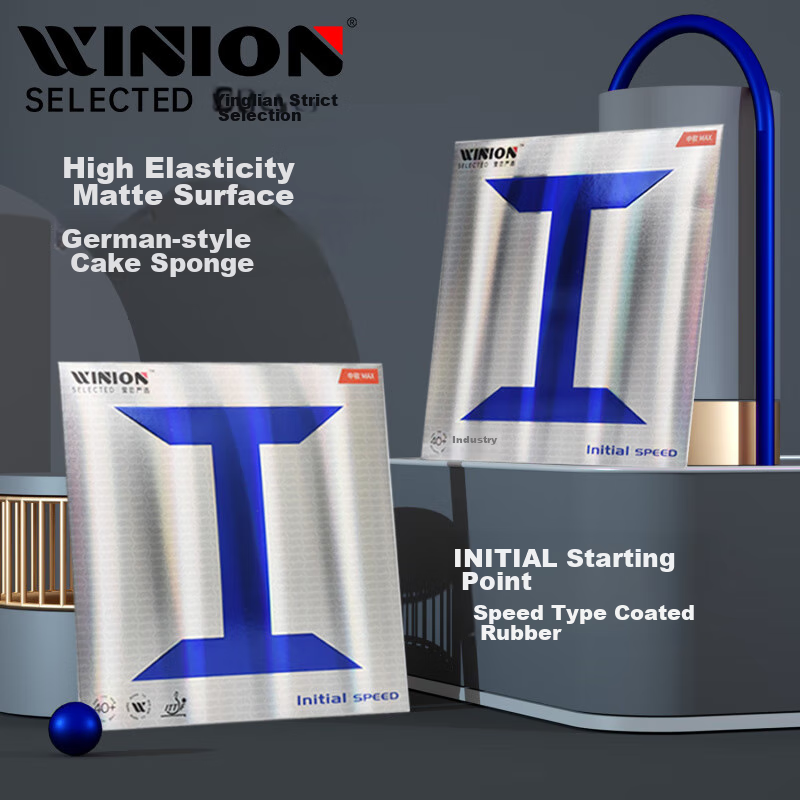 WINION Selected WINION Table Tennis Racket Rubber, German-Style Inner Energy, Sharpness, Starting Point Speed Type, Red MAX