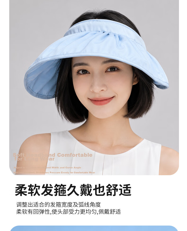 Langsha Sun Protection Hat Unisex Summer UV Protection Outdoor Wide Brim Hat for Hiking Cycling 9