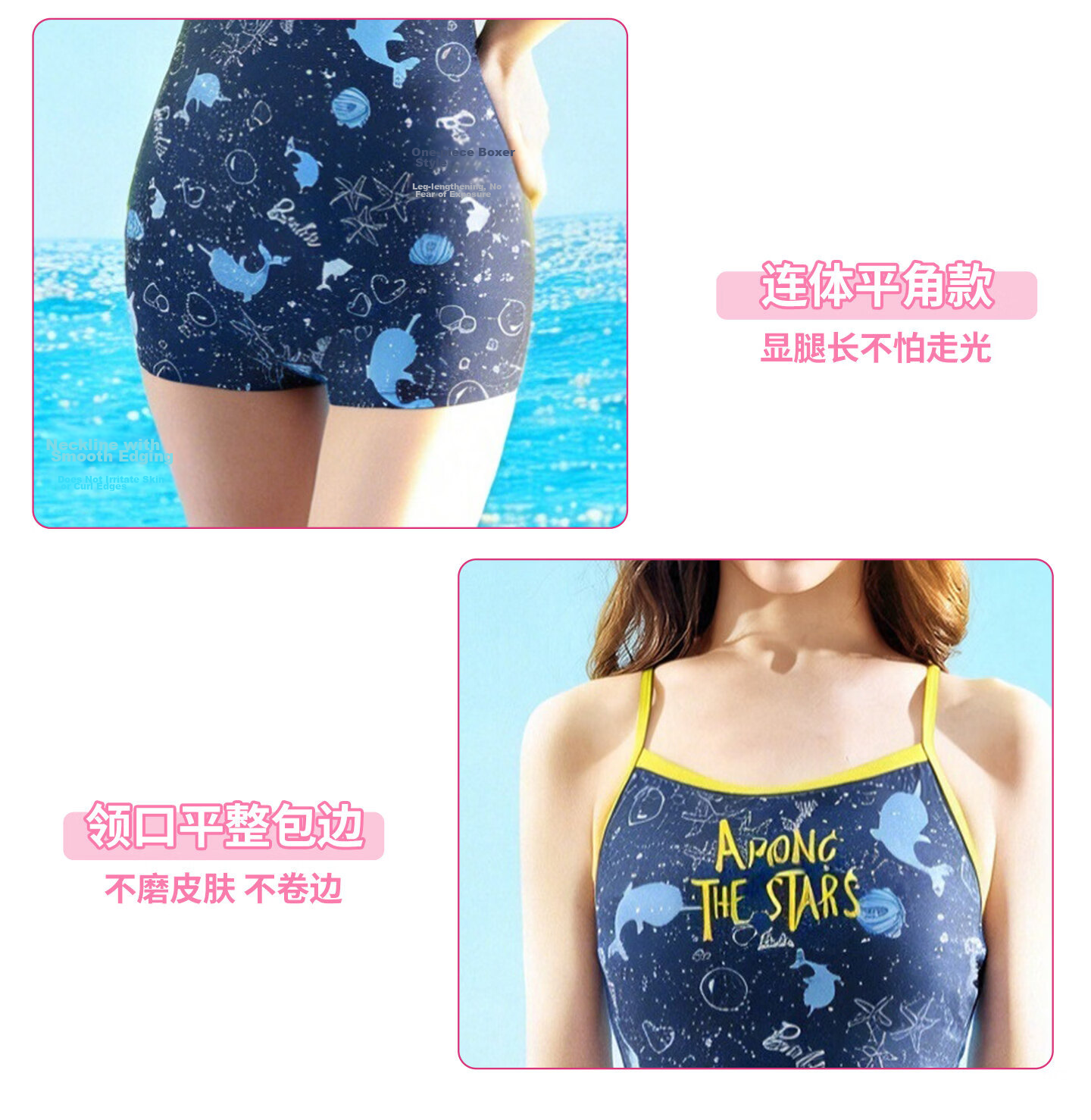 Barbie One-Piece Square-Leg Swimsuit for Women Slimming Backless Professional Training Racing Swimwear for Swimming Pool 13
