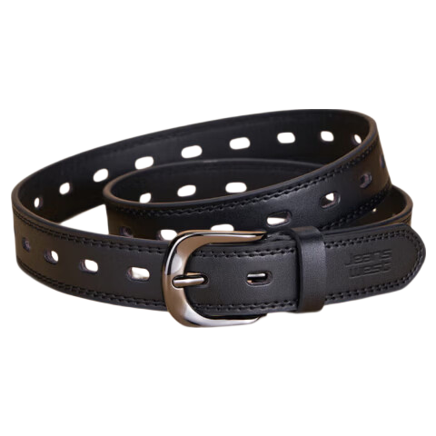 JEANSWEST Unisex Slim Leather Belt Fashionable Versatile Decorative Simple Korean Style Jeans Belt