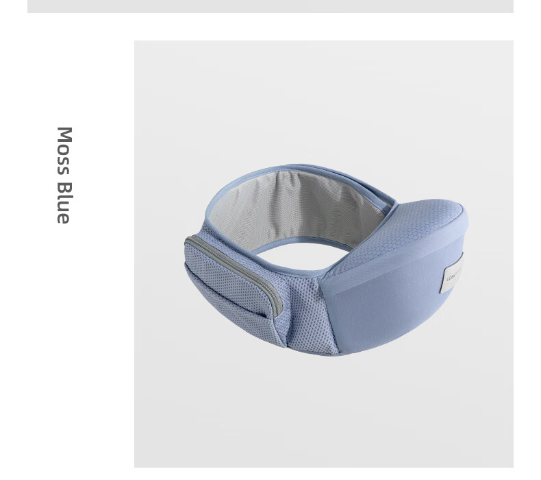 Betis Waist Stool Baby Carrier Front Carry Waist Stool 0-36 Months Dual Use Baby Carrier Mos Blue 29