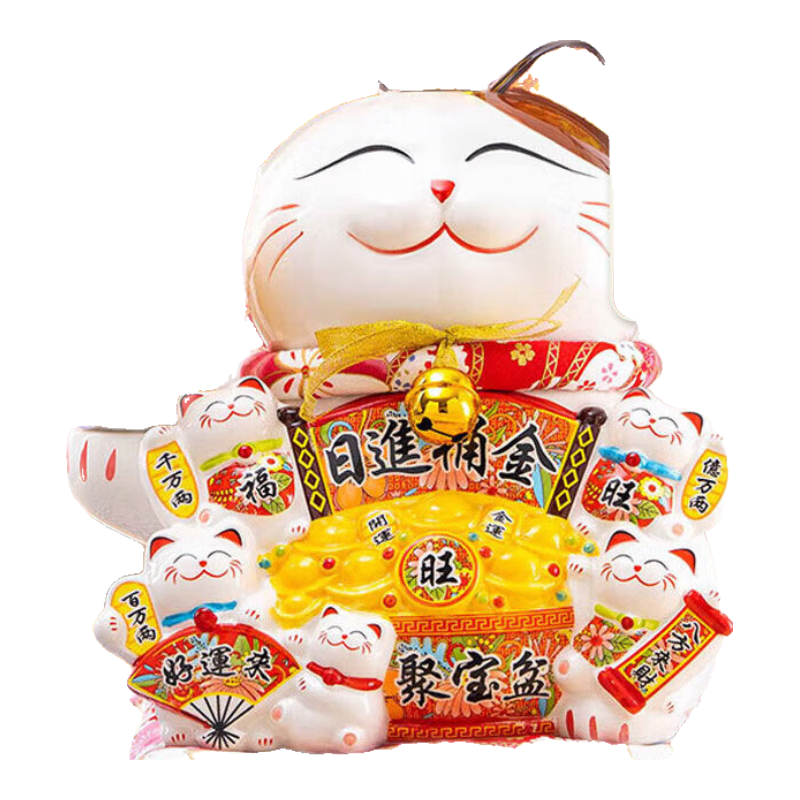 Youjia Liangpin Fortune Cat Automatic Waving Hand Cash Register Ornament 14-Inch Large Popular Item Housewarming Gift